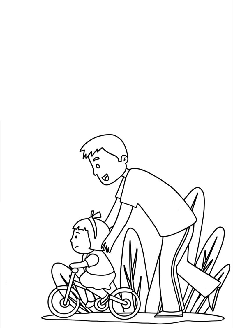 tranh tô màu bố 28