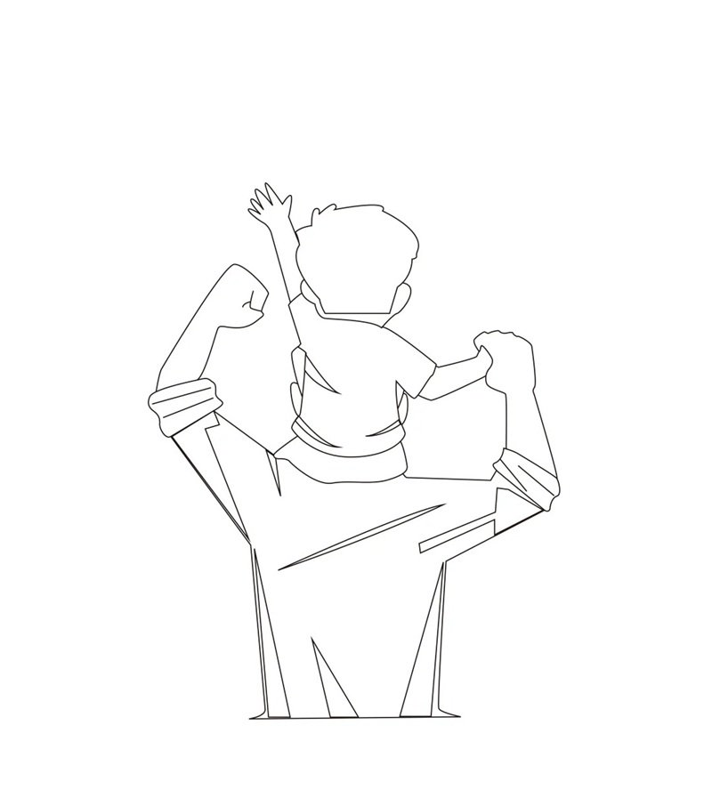 tranh tô màu bố 30