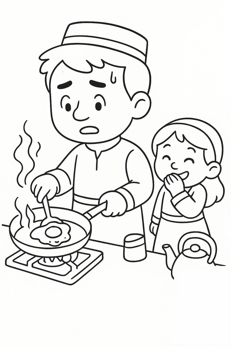 tranh tô màu bố 35