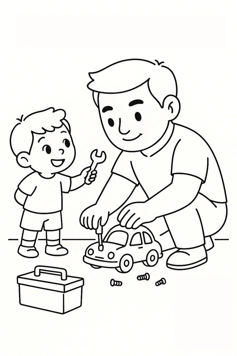 tranh tô màu bố 36