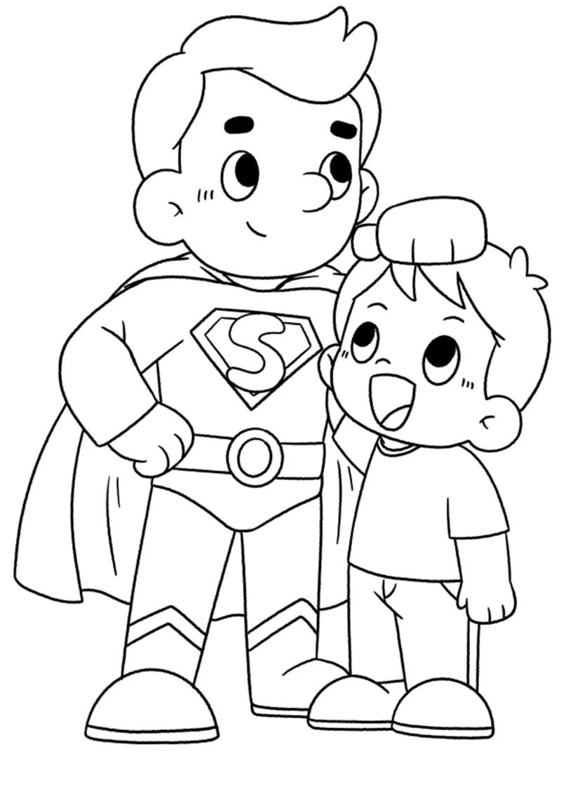 tranh tô màu bố 38