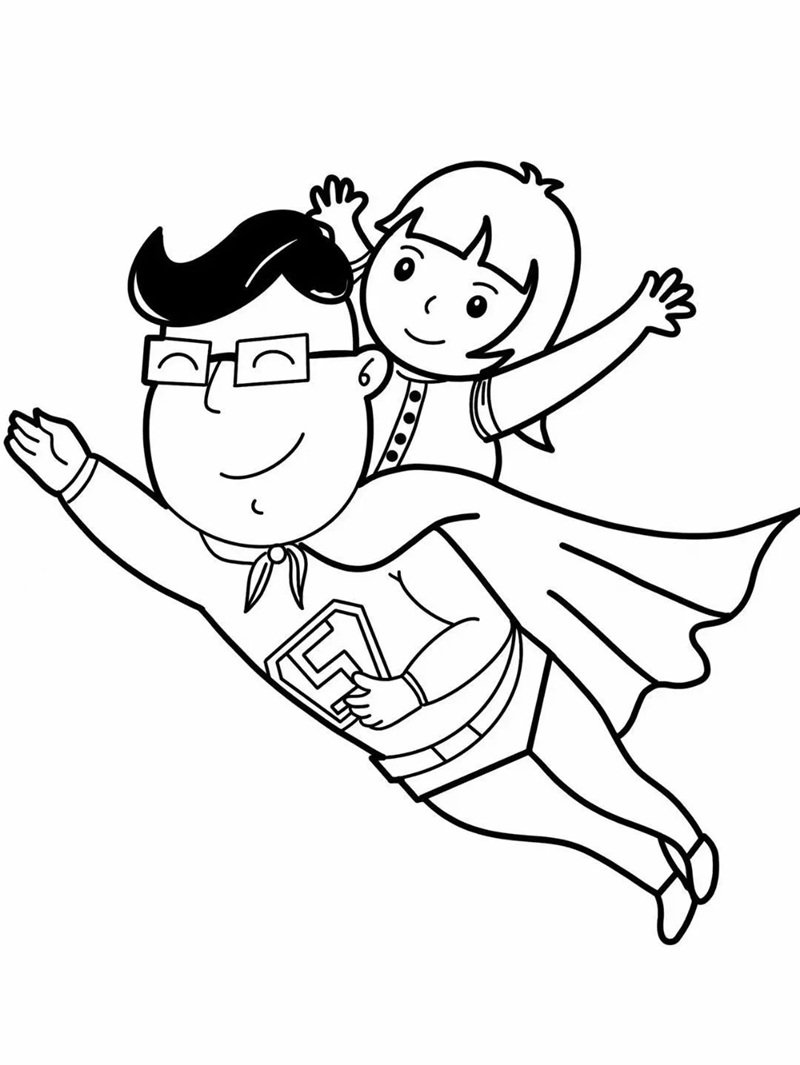 tranh tô màu bố 5