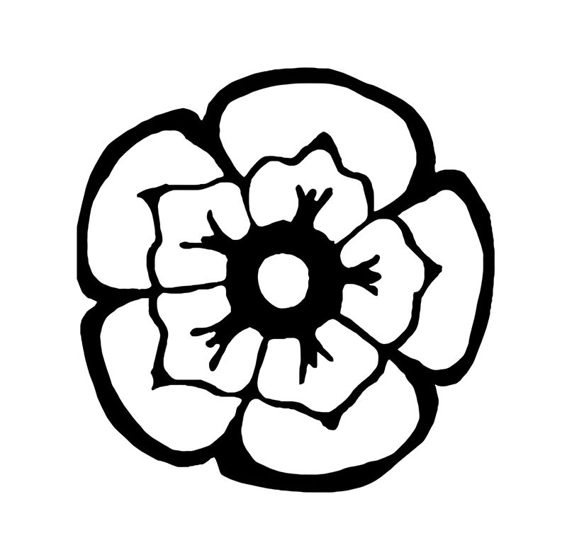 tranh tô màu bông hoa 5 cánh 7