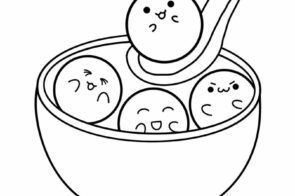 BST 88+ tranh tô màu cái bát giúp bé học hình khối