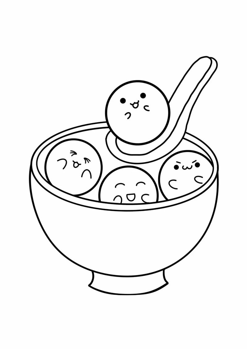 tranh tô màu cái bát 21