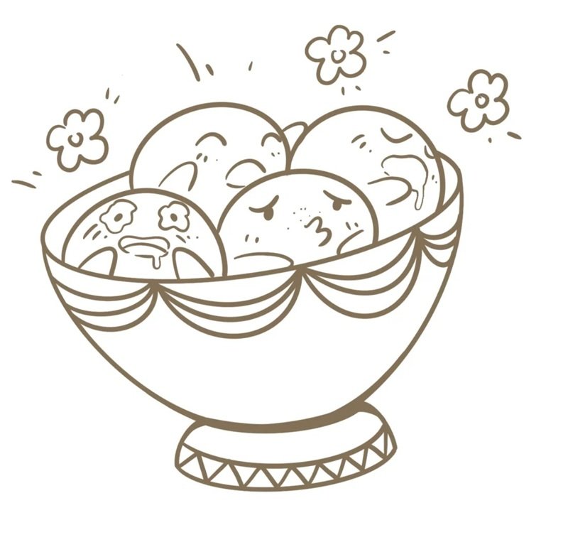 tranh tô màu cái bát 22