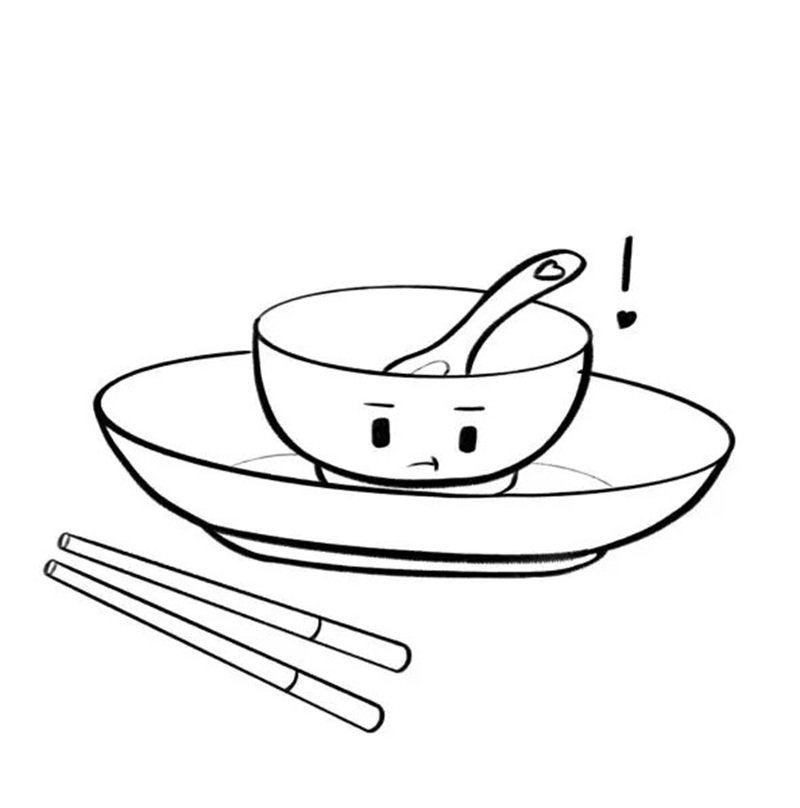 tranh tô màu cái bát 24