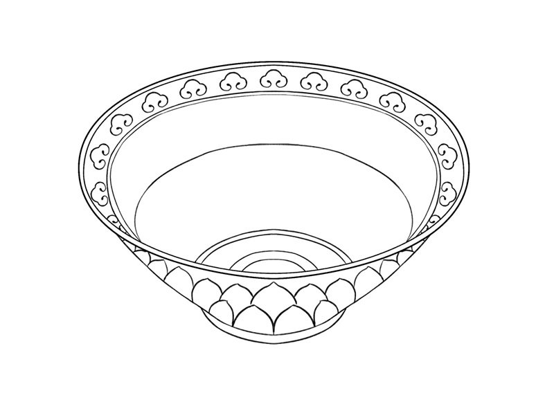 tranh tô màu cái bát 31