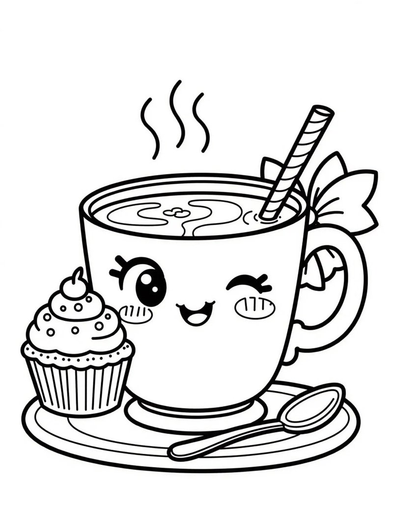 tranh tô màu cái cốc 18