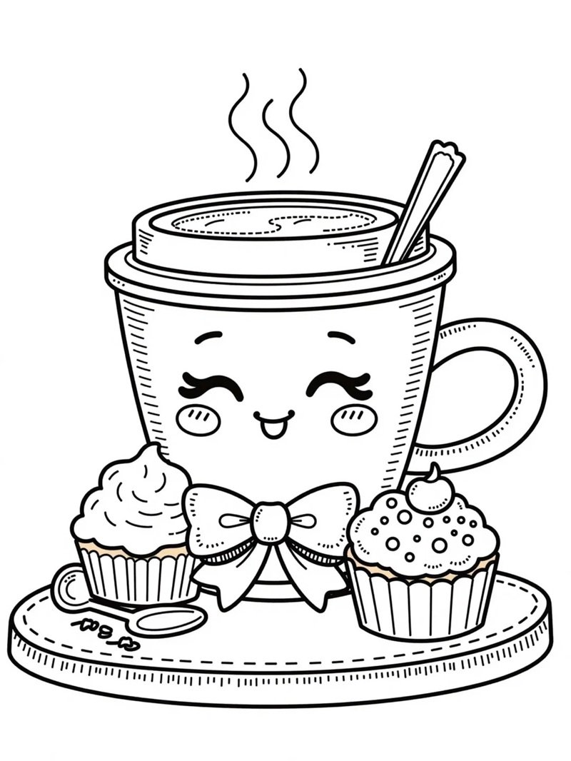 tranh tô màu cái cốc 20