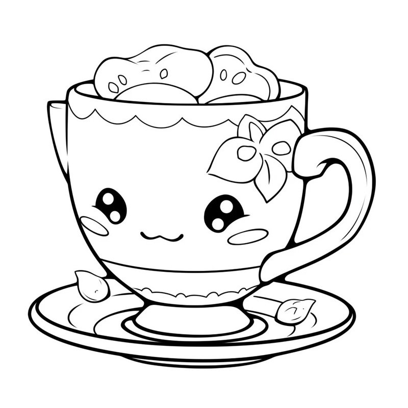 tranh tô màu cái cốc 28