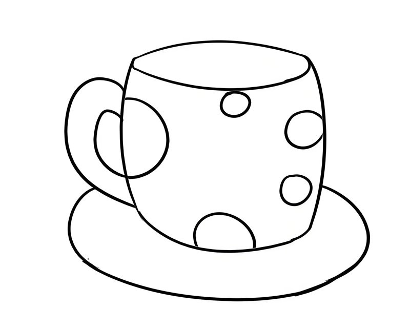 tranh tô màu cái cốc 5