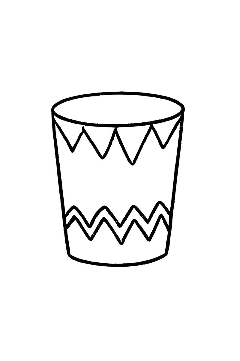 tranh tô màu cái cốc 6