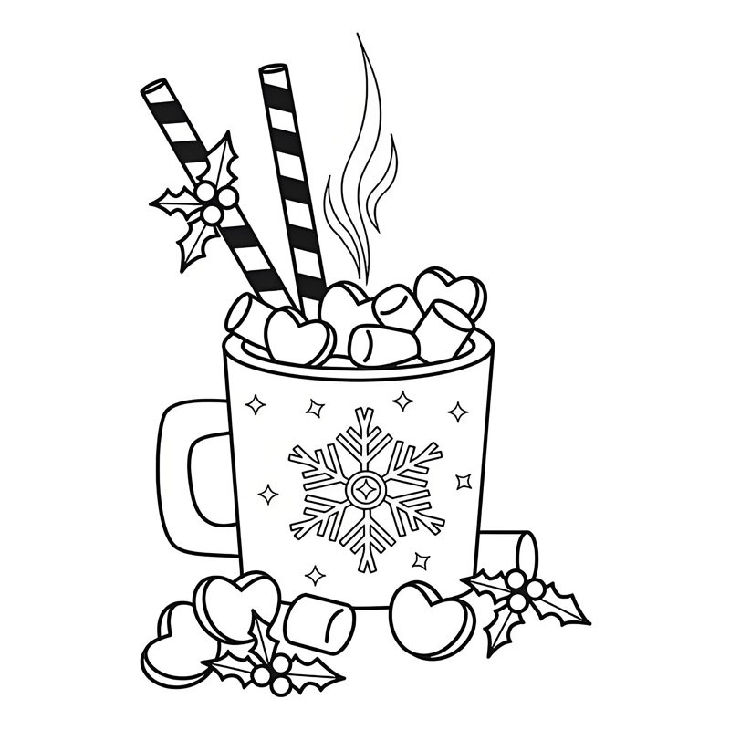 tranh tô màu cái cốc 7