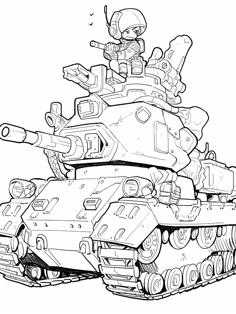 tranh tô màu chú bộ đội việt nam 25