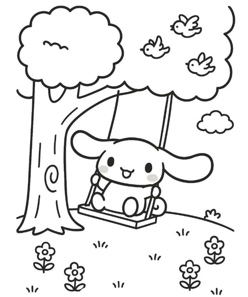 tranh tô màu cinnamoroll cute 11