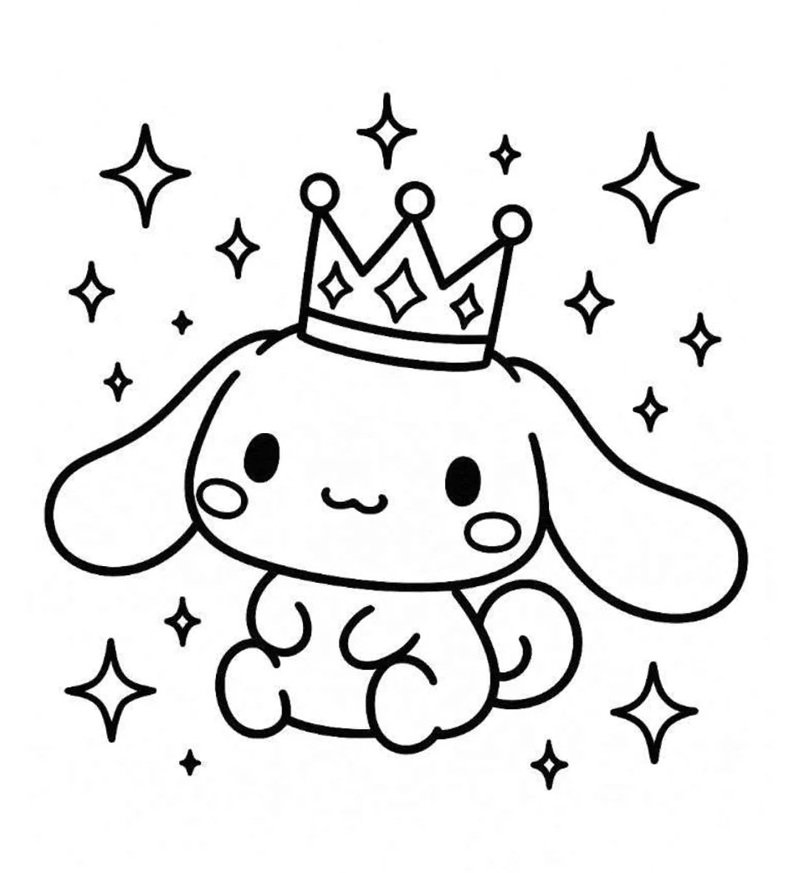 tranh tô màu cinnamoroll cute 12