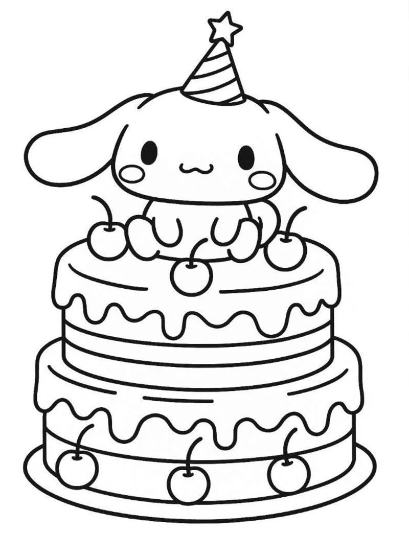 tranh tô màu cinnamoroll cute 13