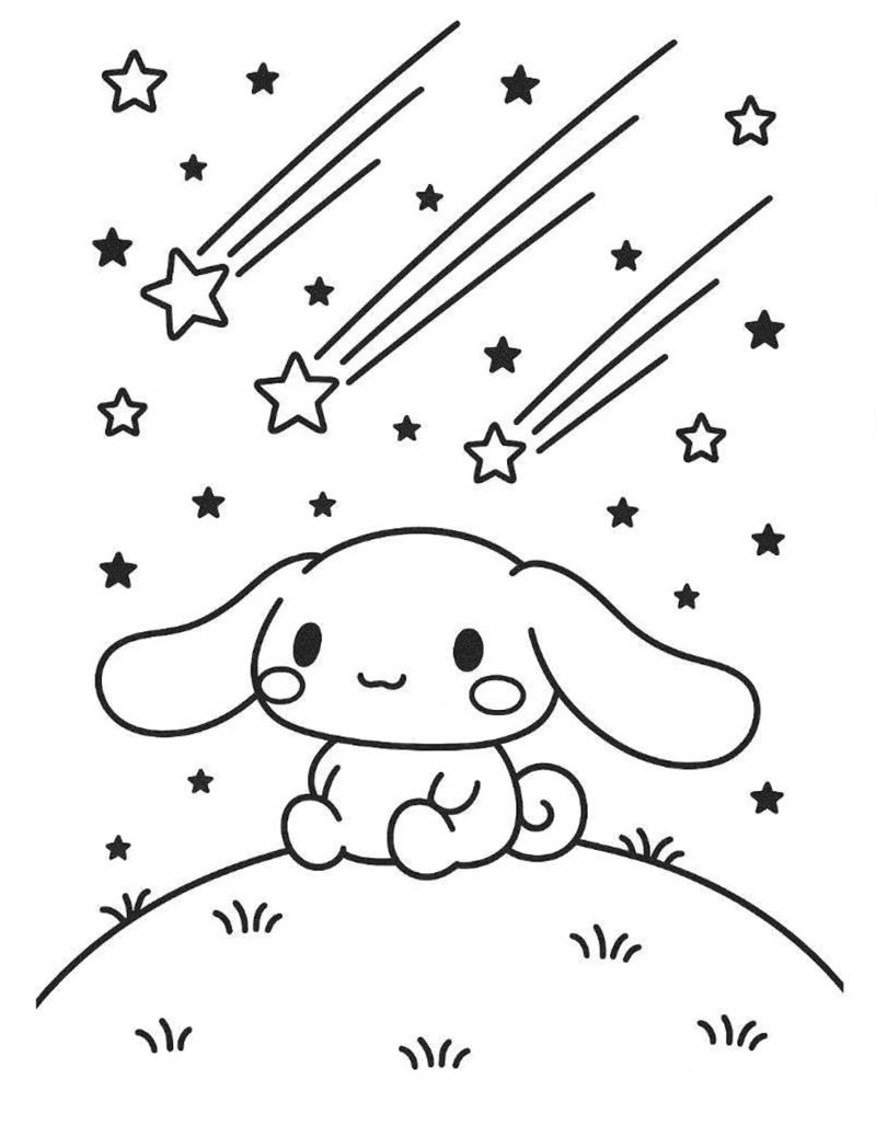 tranh tô màu cinnamoroll cute 25