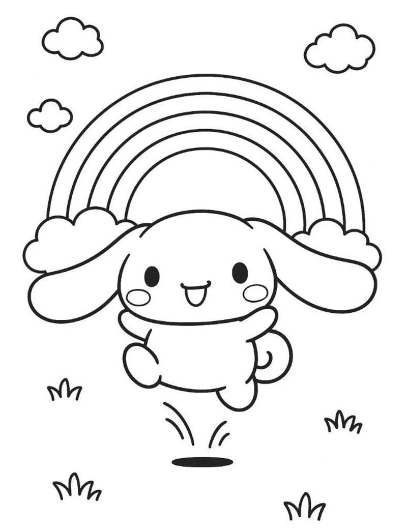 tranh tô màu cinnamoroll cute 28