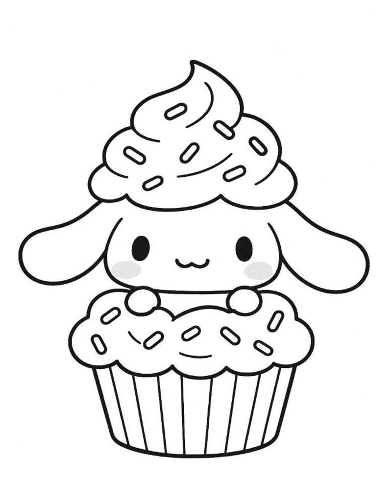 tranh tô màu cinnamoroll cute 29