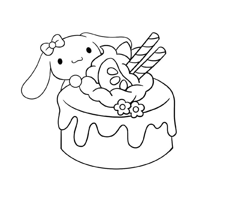 tranh tô màu cinnamoroll cute 7