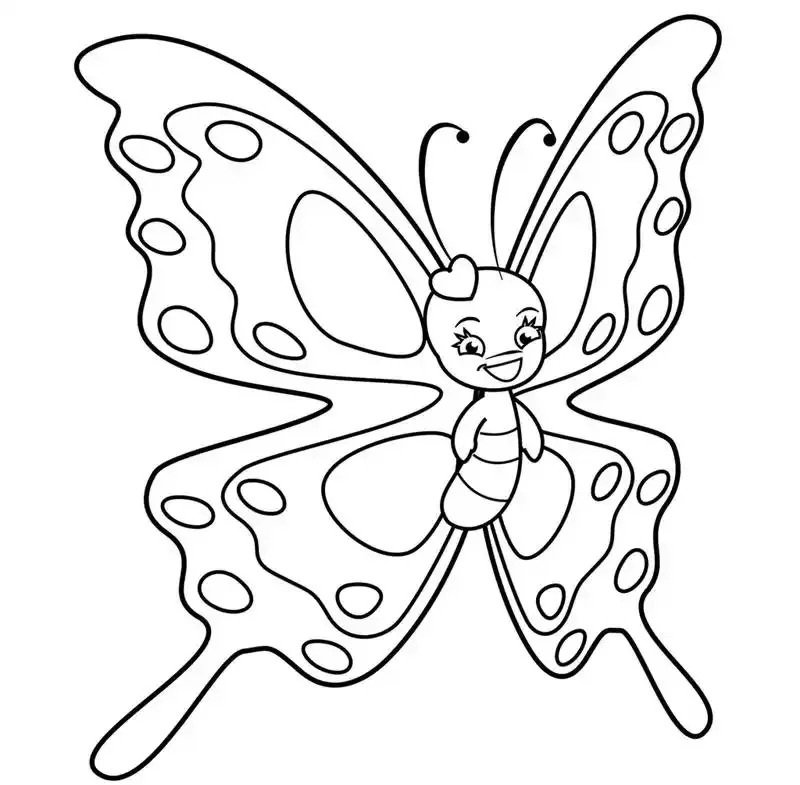 tranh tô màu con bướm 14