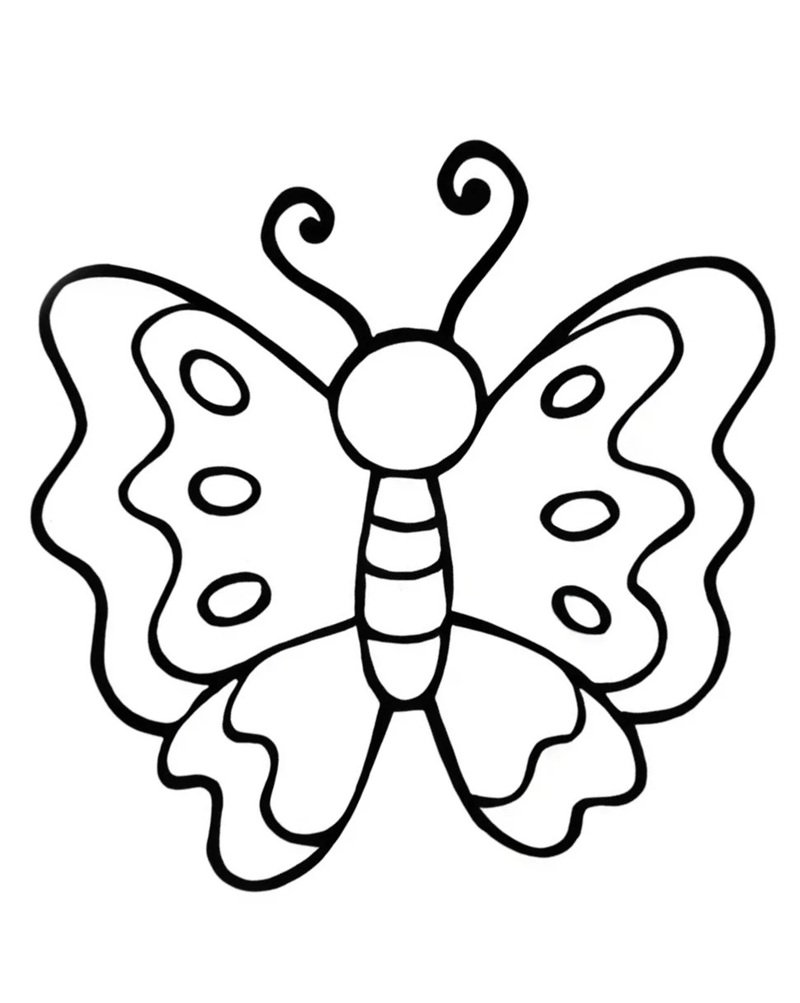 tranh tô màu con bướm 21