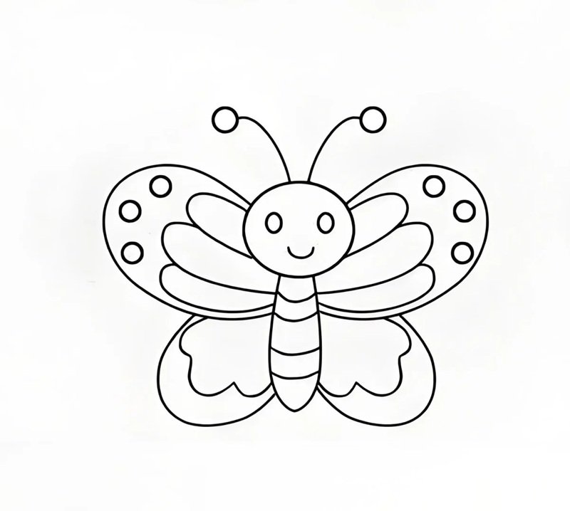 tranh tô màu con bướm 23