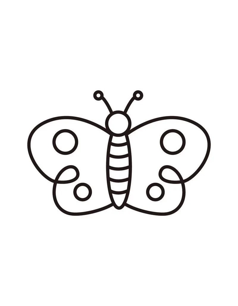 tranh tô màu con bướm 27