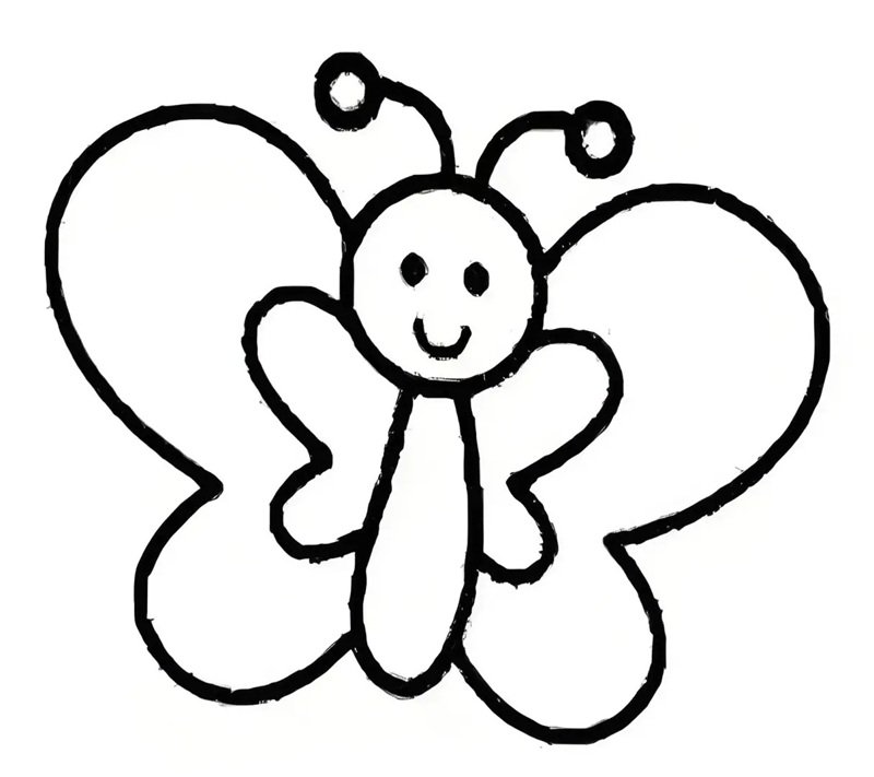 tranh tô màu con bướm 29