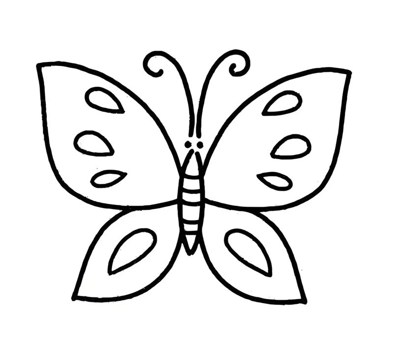 tranh tô màu con bướm 30