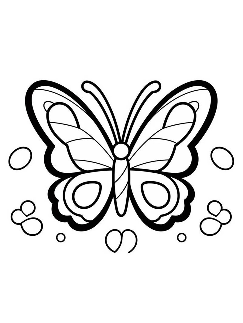 tranh tô màu con bướm 33