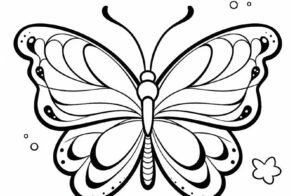 1001 mẫu tranh tô màu con bướm đẹp mê ly