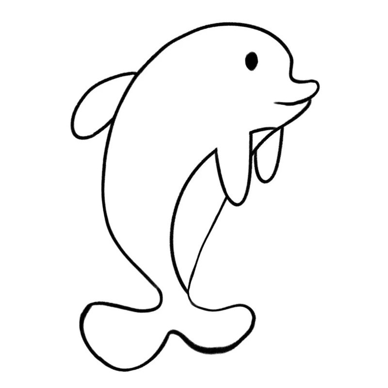 tranh tô màu con cá heo 37