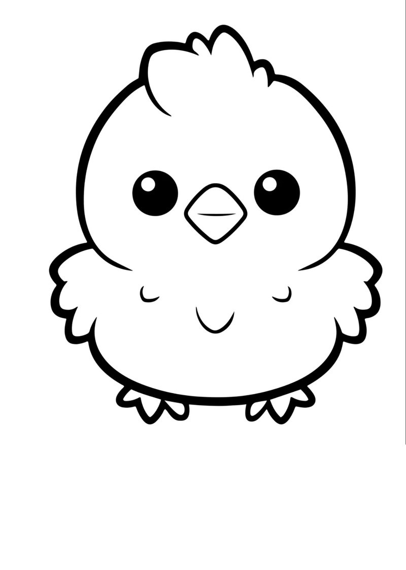 tranh tô màu con gà 17