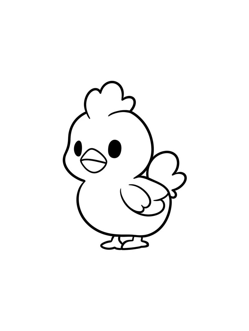 tranh tô màu con gà 20