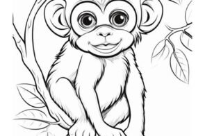 Khám phá 66+ tranh tô màu con khỉ cho bé sáng tạo