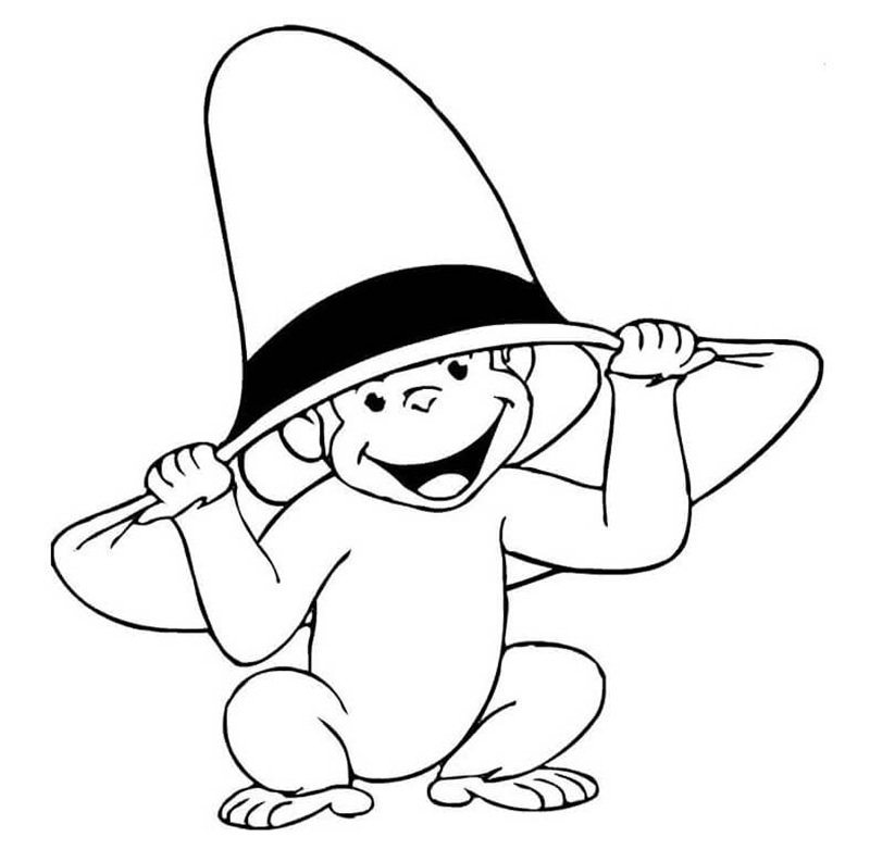 tranh tô màu con khỉ 4