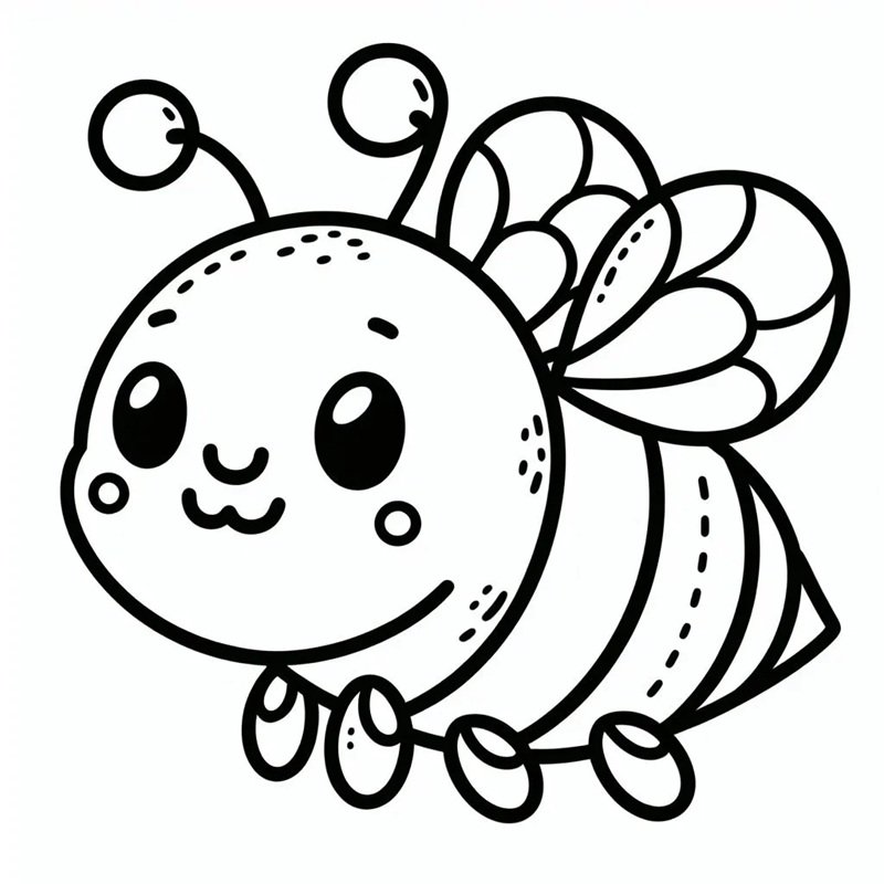 tranh tô màu con ong 10