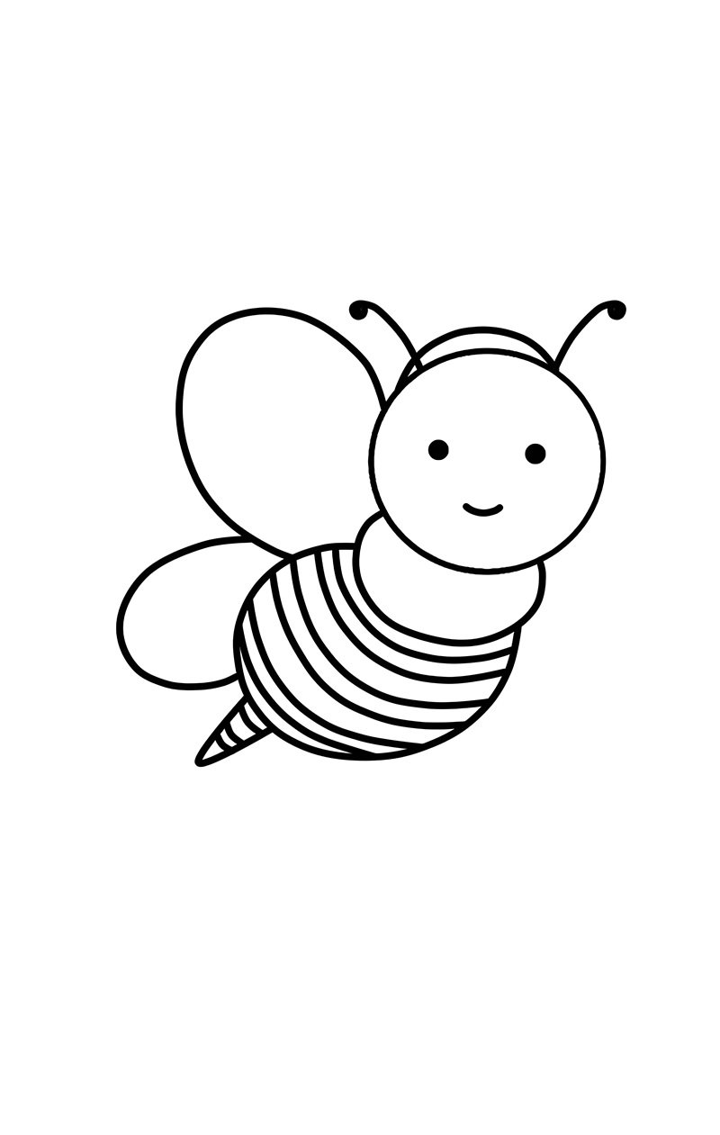tranh tô màu con ong 12