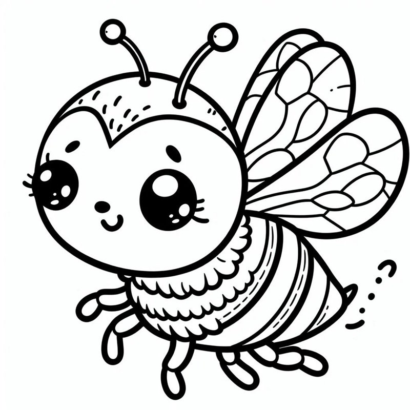 tranh tô màu con ong 13