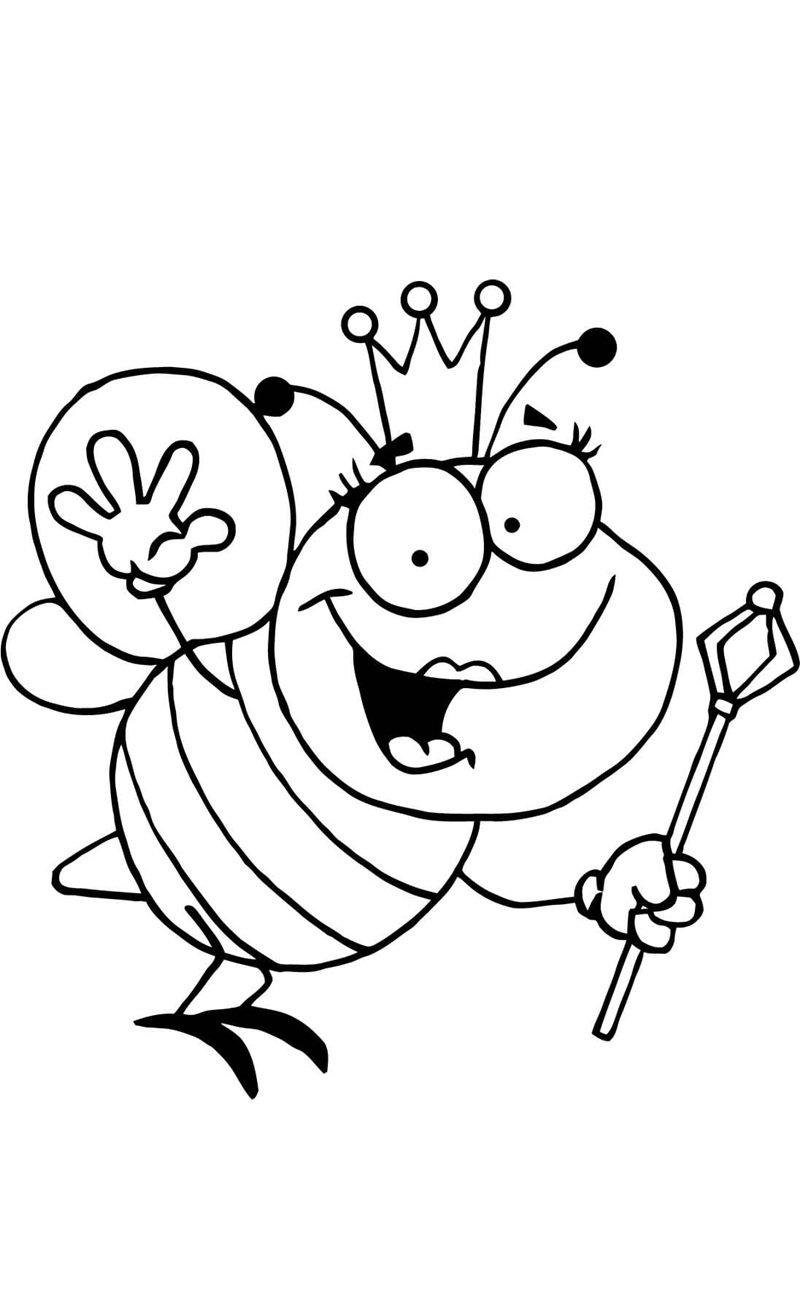 tranh tô màu con ong 22