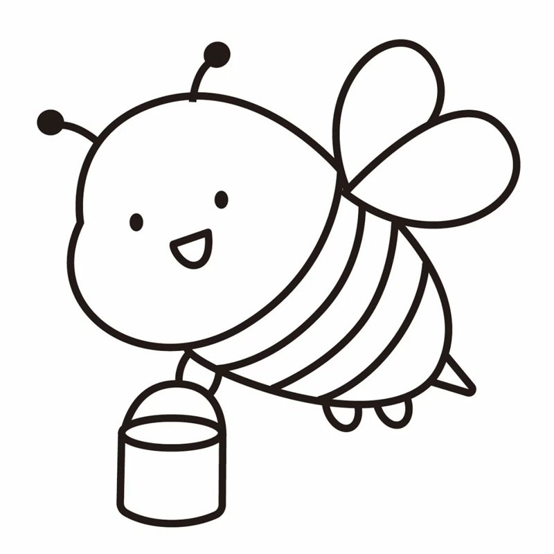 tranh tô màu con ong 24