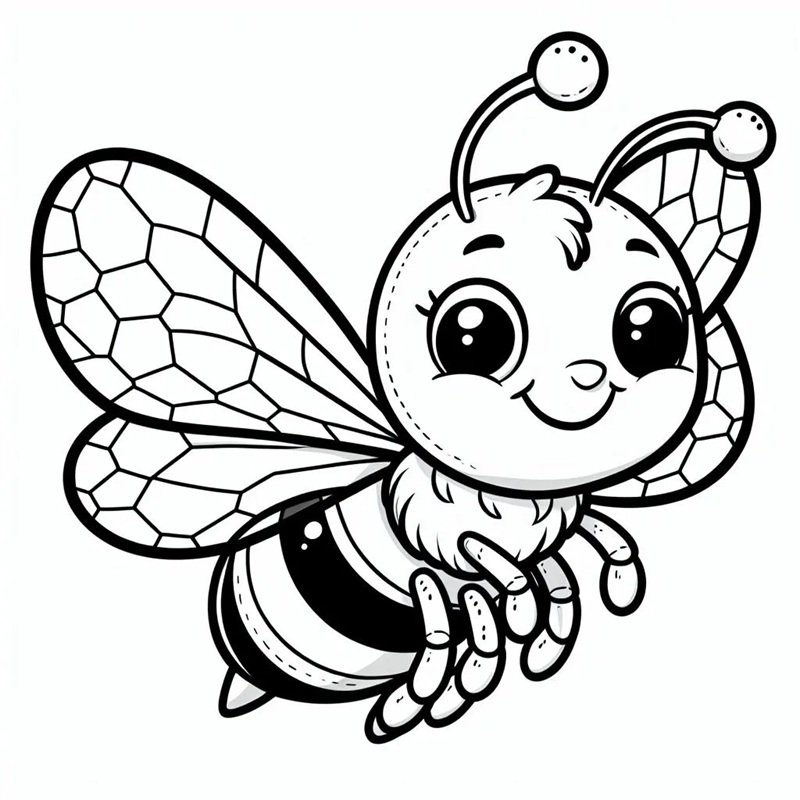 tranh tô màu con ong 26
