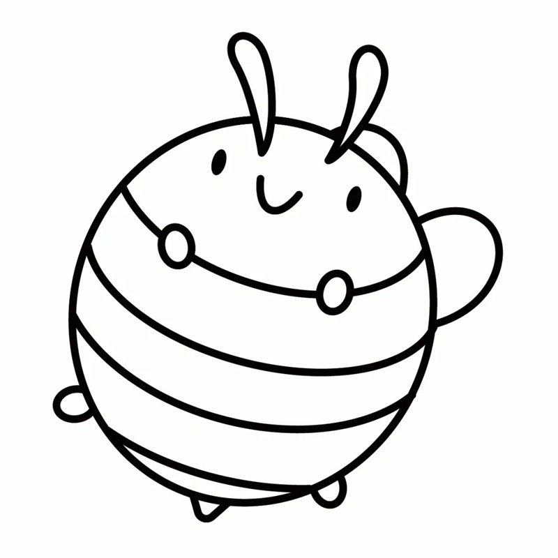 tranh tô màu con ong 27