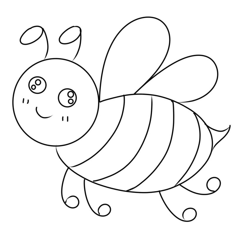 tranh tô màu con ong 37