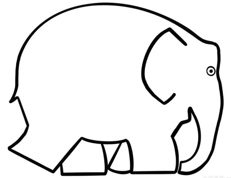 tranh tô màu con voi 23