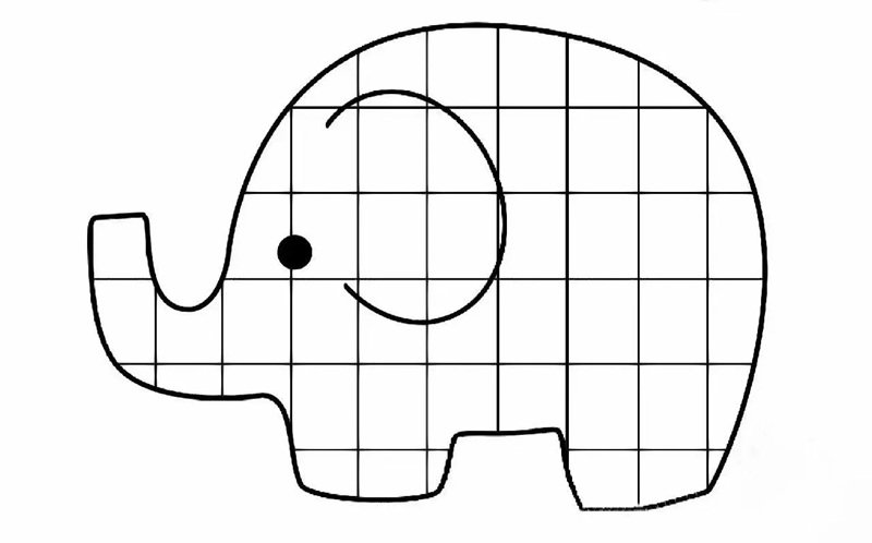 tranh tô màu con voi 26