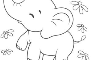 Tổng hợp 88+ tranh tô màu con voi siêu cute